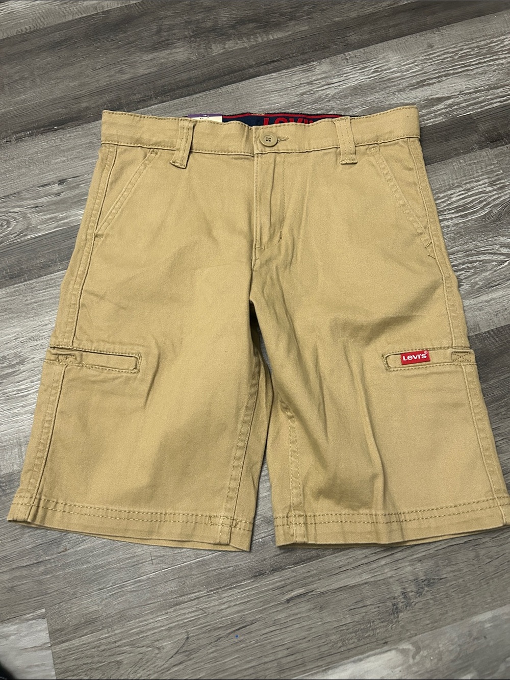 Levi's Boys Tan Cargo Shorts